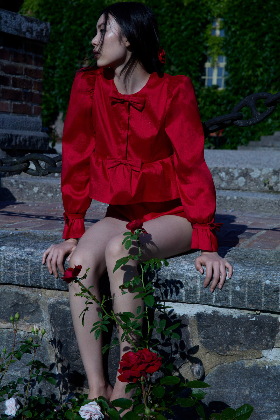 For Love and Lemons Lucia Top - Red
