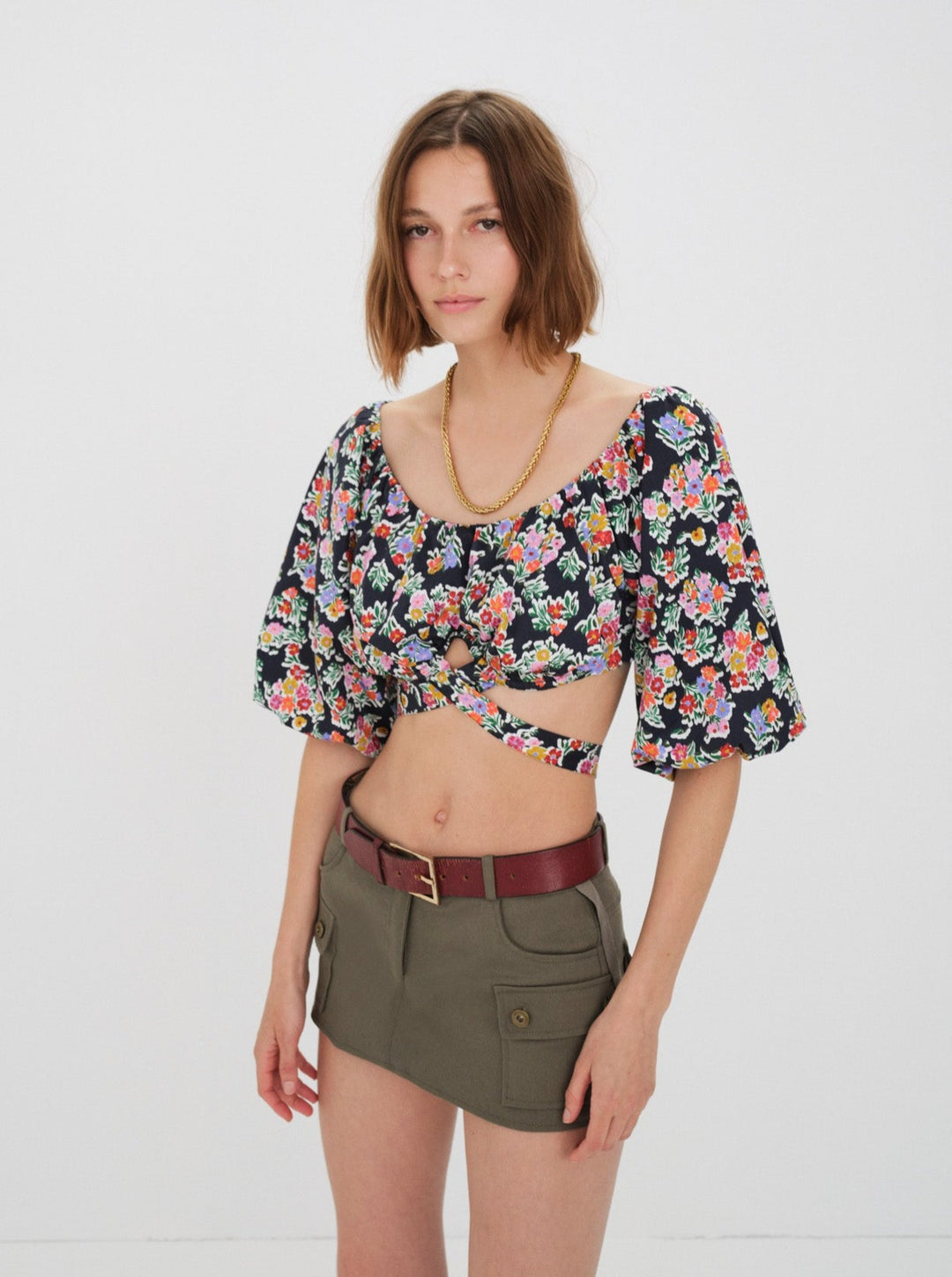 For Love and Lemons Tate Crop Top - Multi