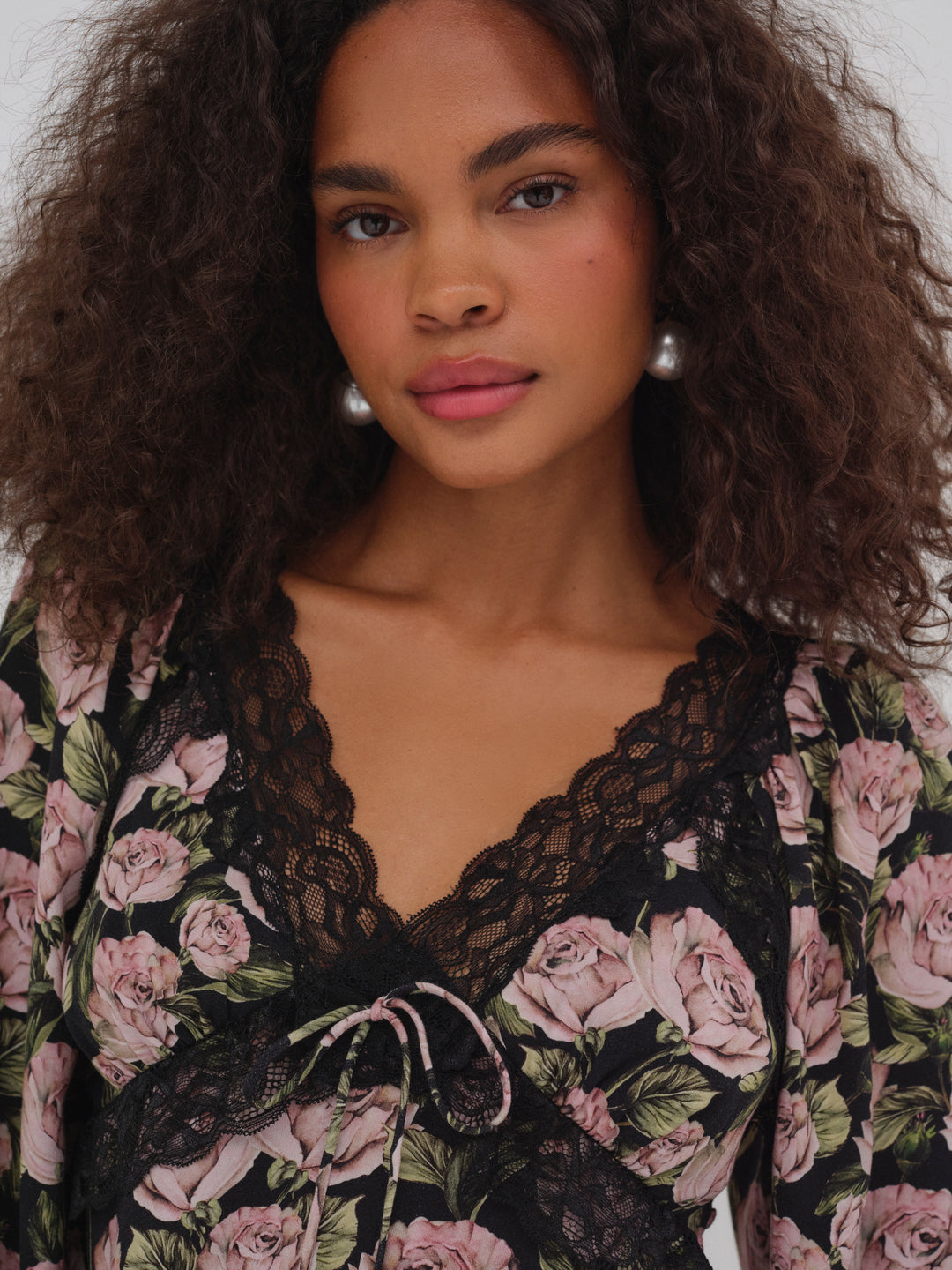 For Love and Lemons Clarisse Blouse - Black