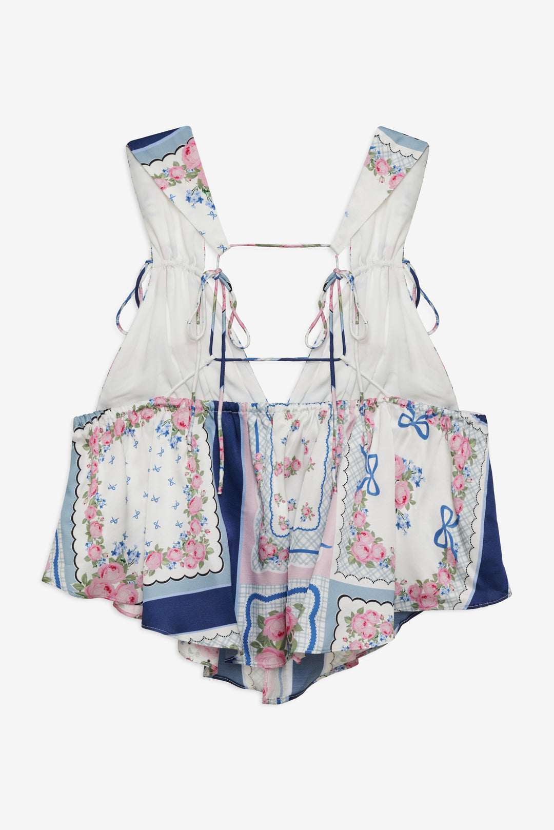 For Love and Lemons Cassandra Top - Blue
