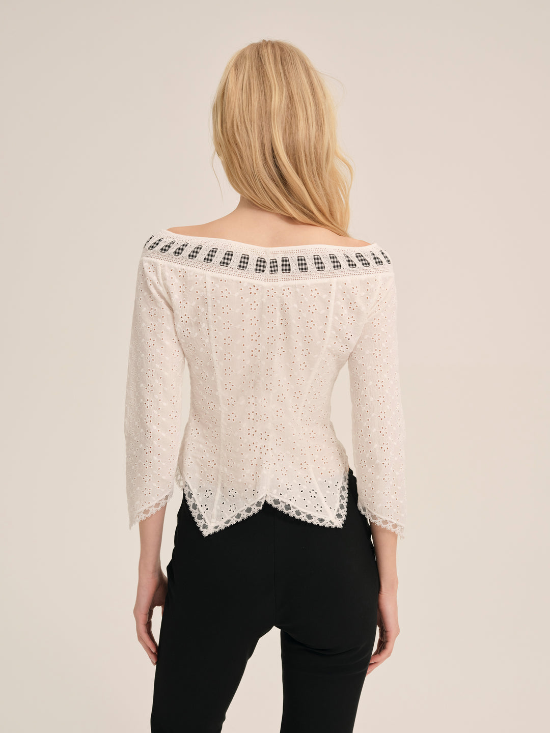 For Love and Lemons Rosie Ribbon Top - White