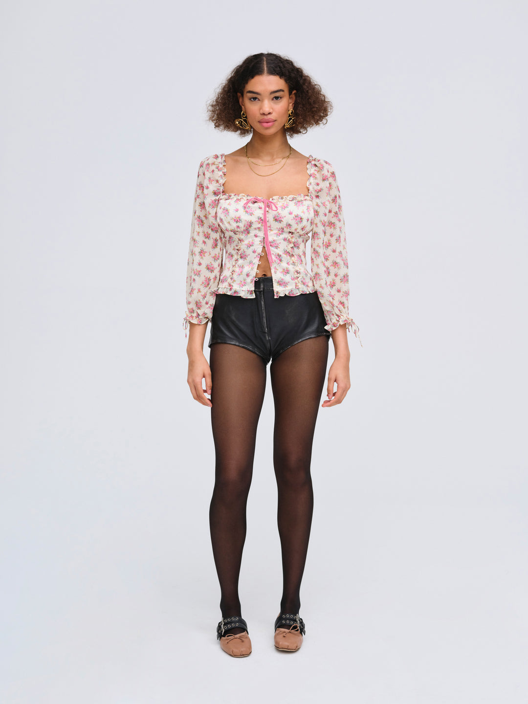 For Love and Lemons Etienne Top - Pink