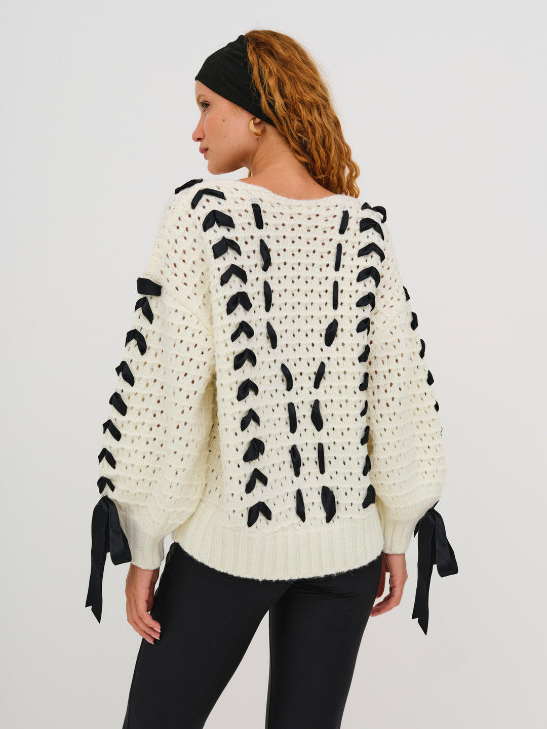 For Love and Lemons Laurel Sweater - Black