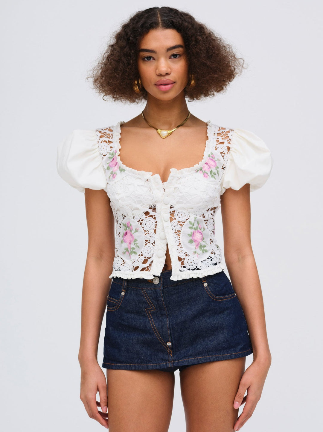 For Love and Lemons Bordeaux Top - Pink