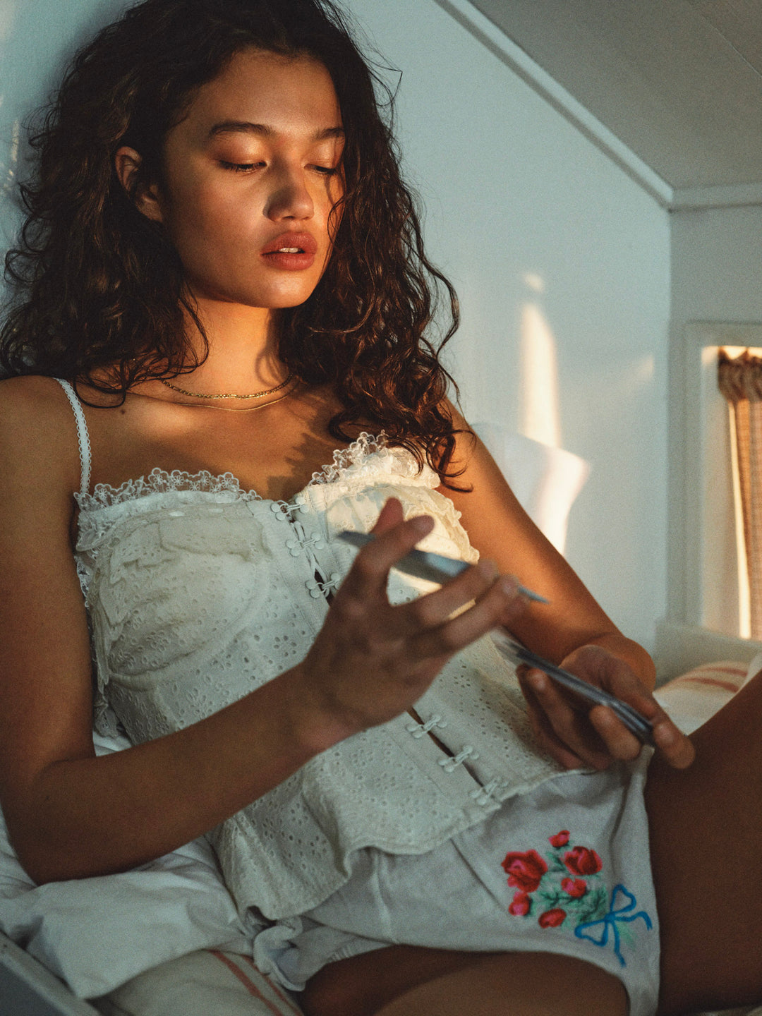 For Love and Lemons Tea Time Corset Top - Cream
