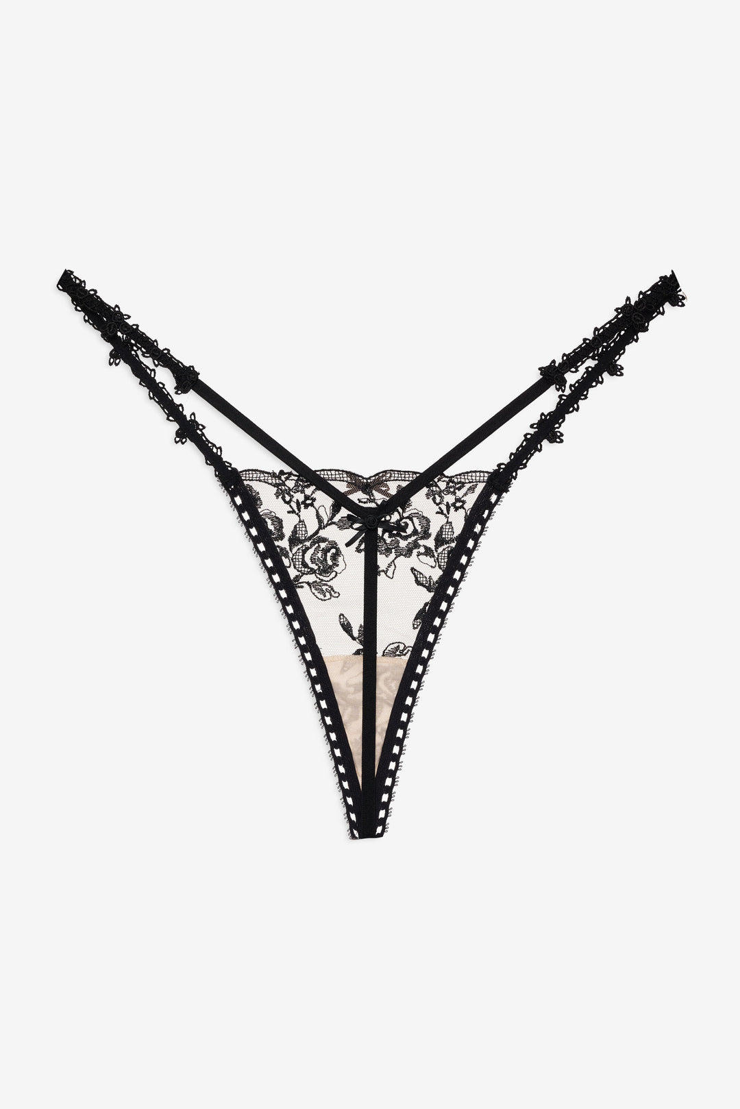 For Love and Lemons Sonia G String Panty - Black