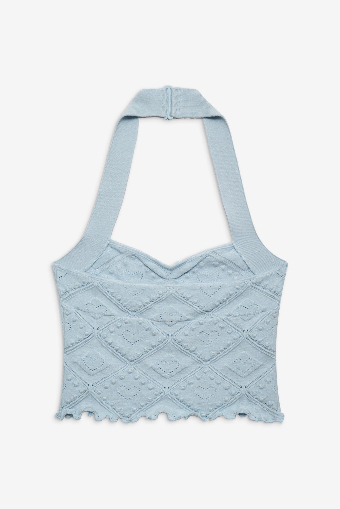 For Love and Lemons Coco Knit Tank - Baby Blue