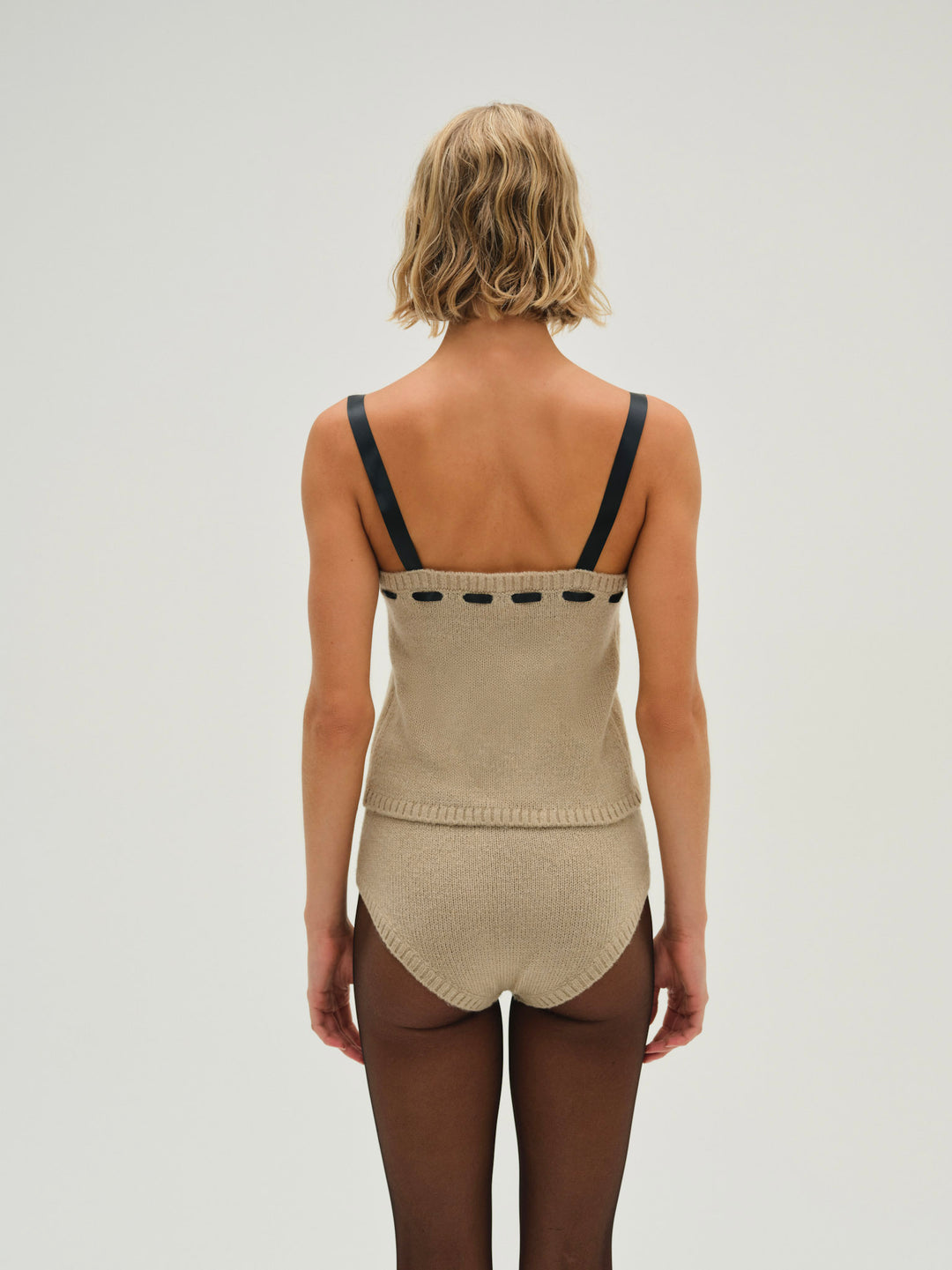 For Love and Lemons Beverly Knit Panty - Tan