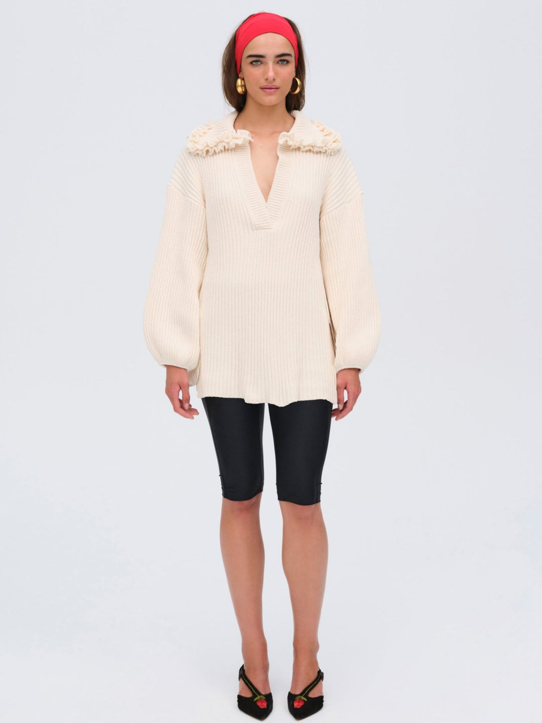 For Love and Lemons Rey Knit Tunic - Cream
