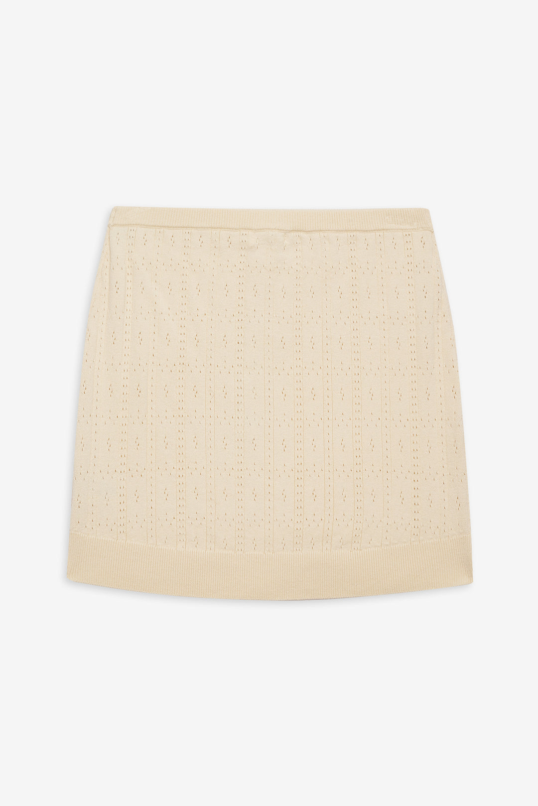 For Love and Lemons Daniela Knit Mini Skirt - Cream