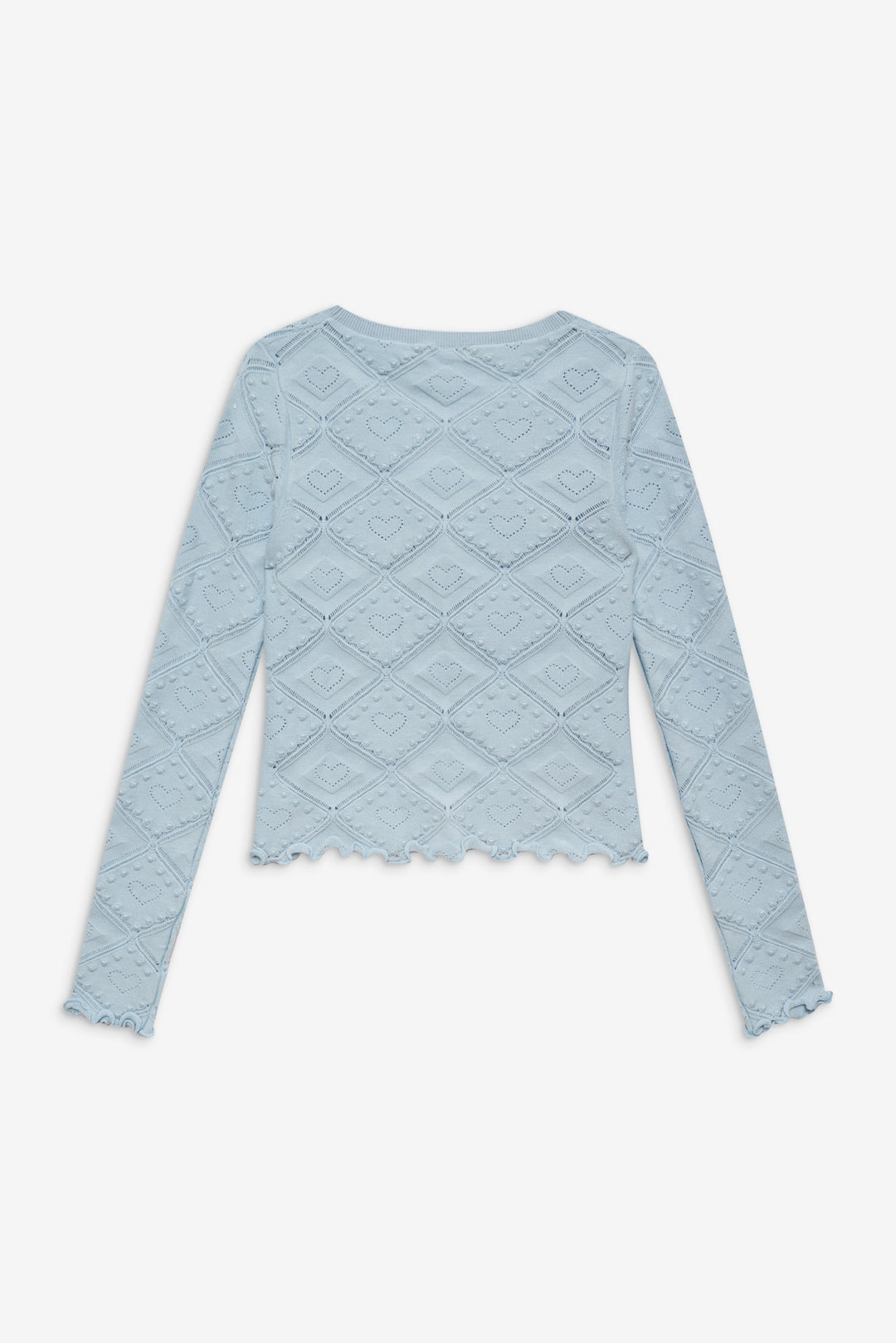 For Love and Lemons Coco Knit Cardigan - Baby Blue