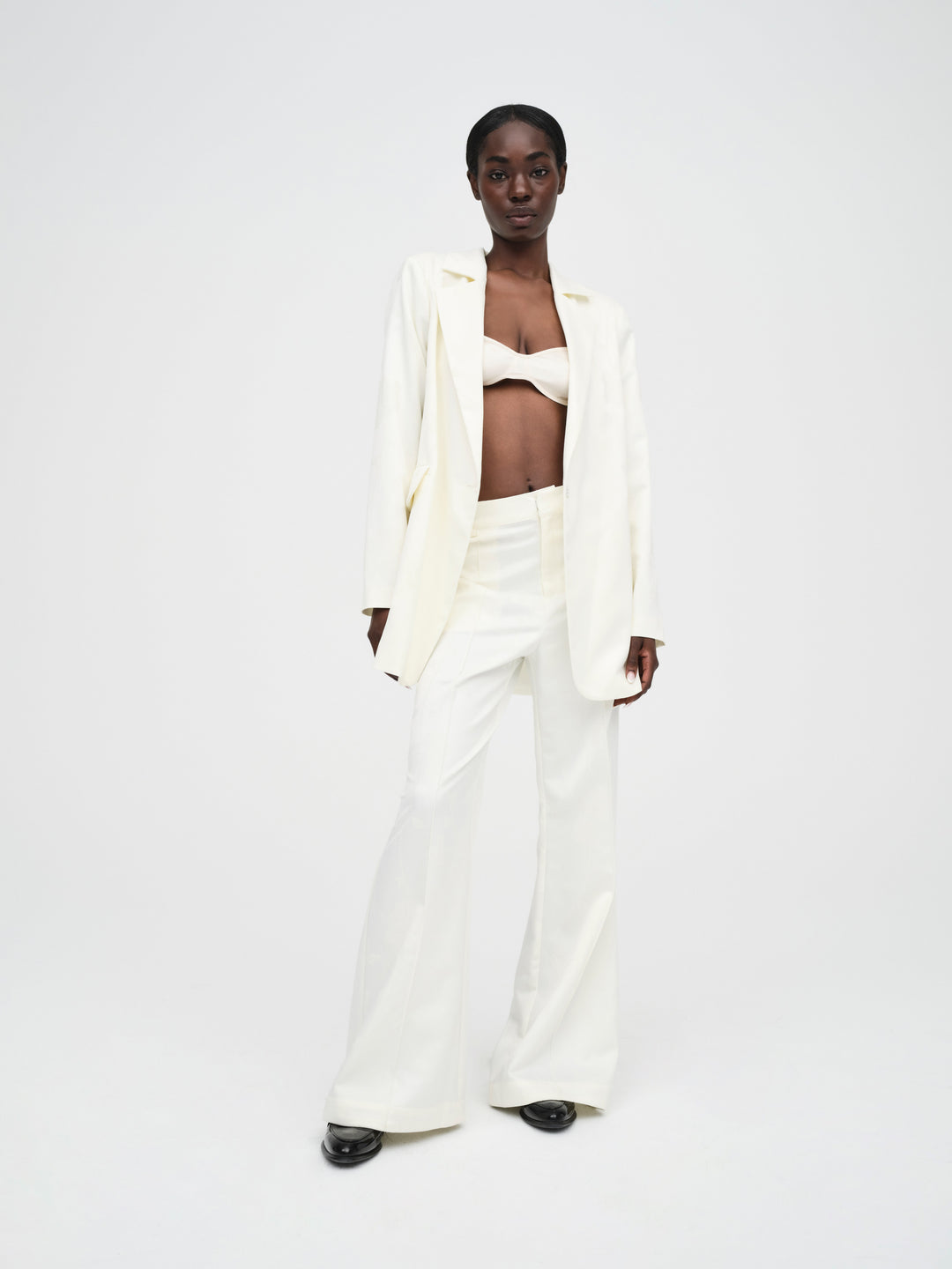For Love and Lemons Ruth Wide-Leg Pant - White
