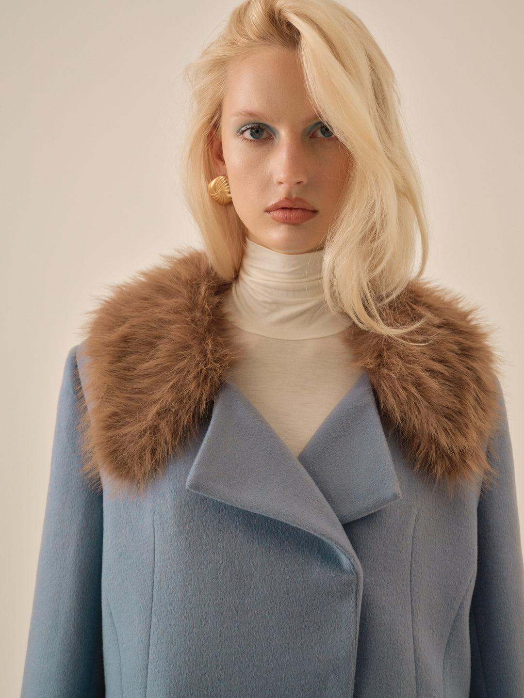For Love and Lemons Jackie Coat - Blue