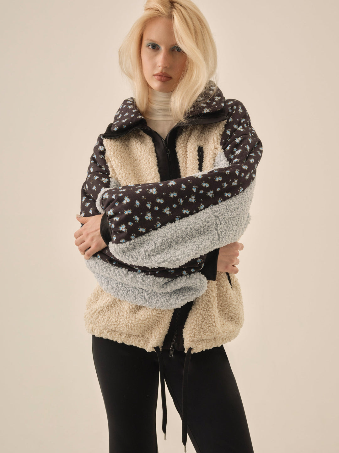 For Love and Lemons Maisie Collared Jacket - Blue