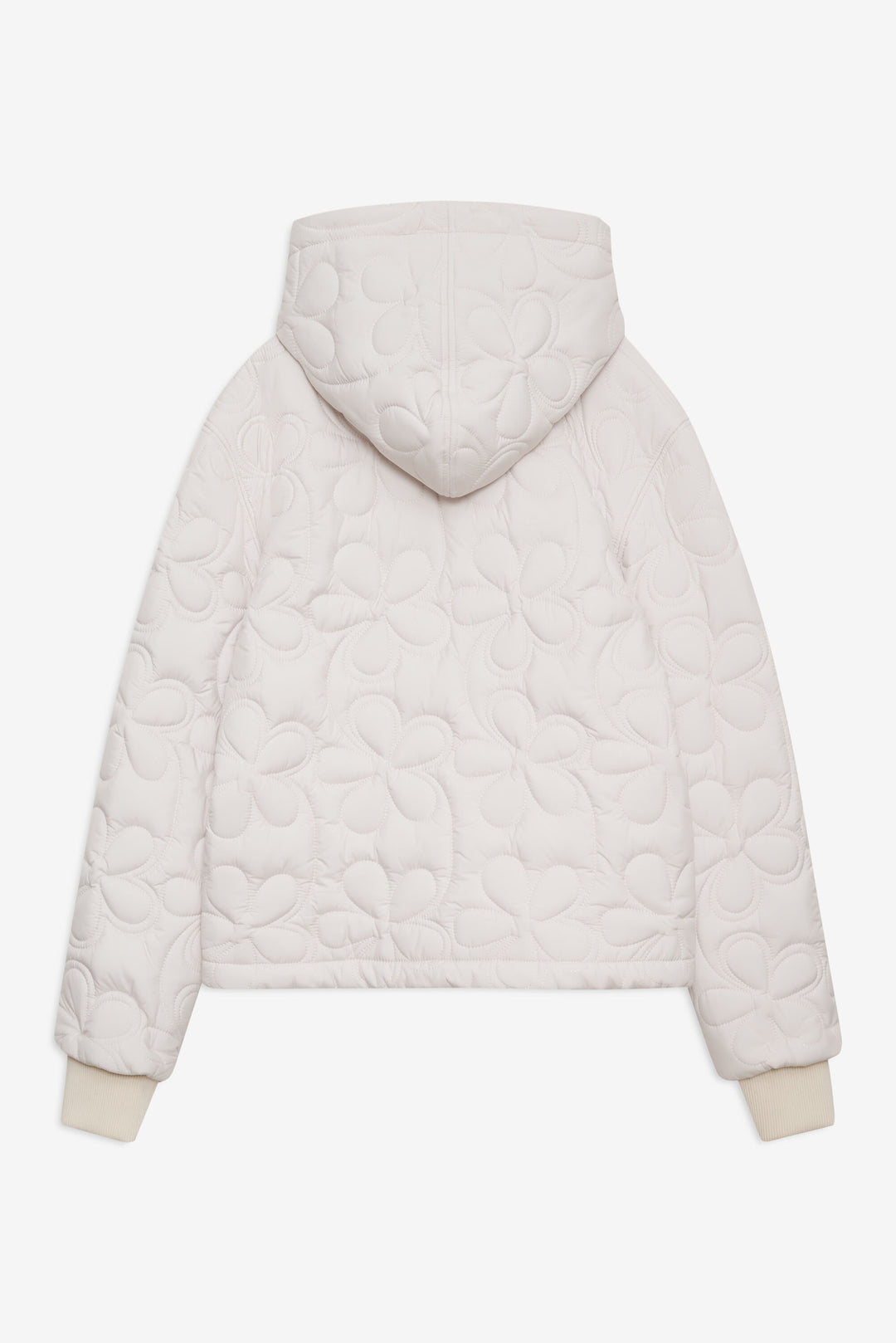 For Love and Lemons Isabel Quilted Puffer Jacket - Cream