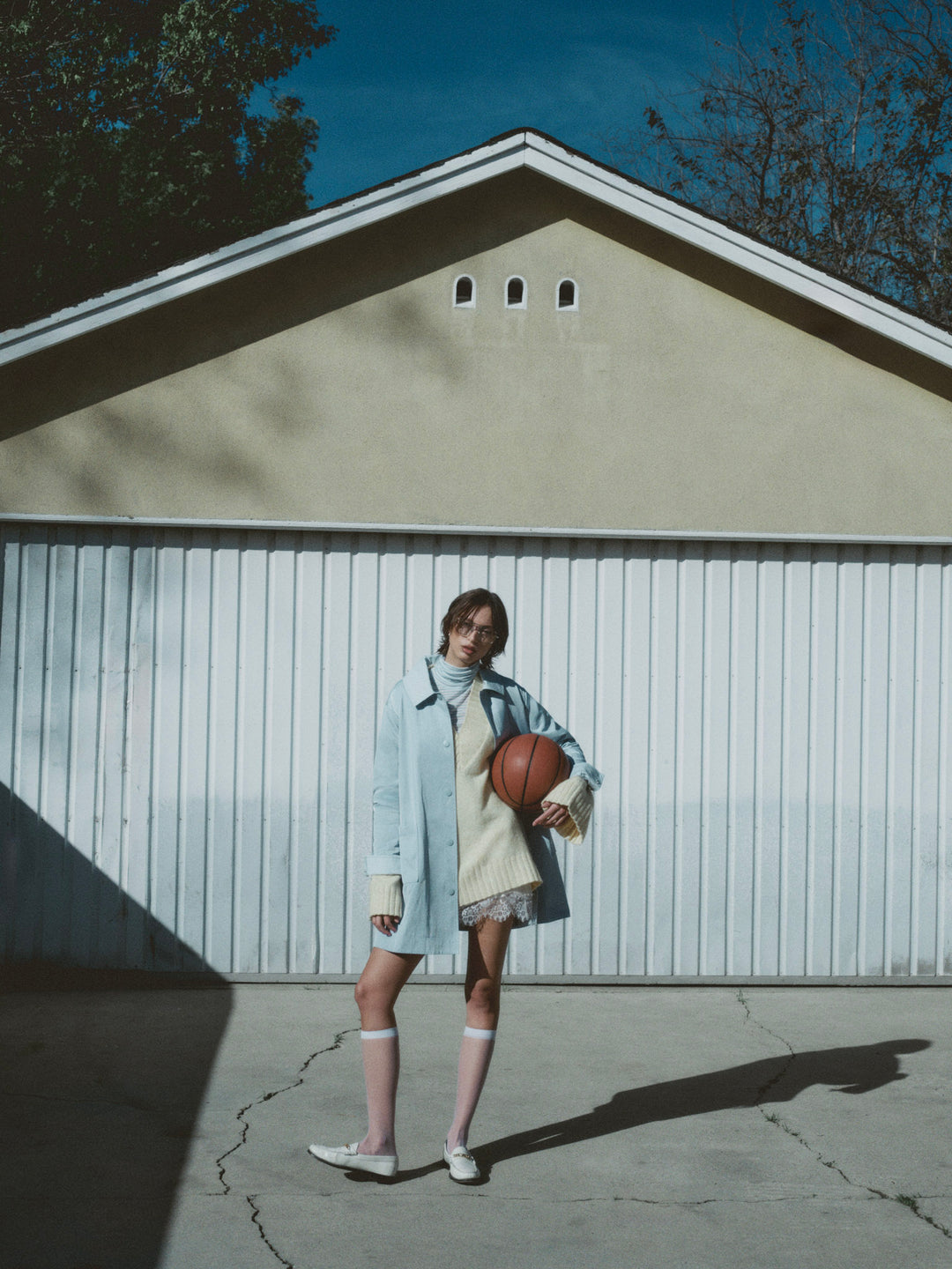 For Love and Lemons Leslie Button-Up Jacket - Blue