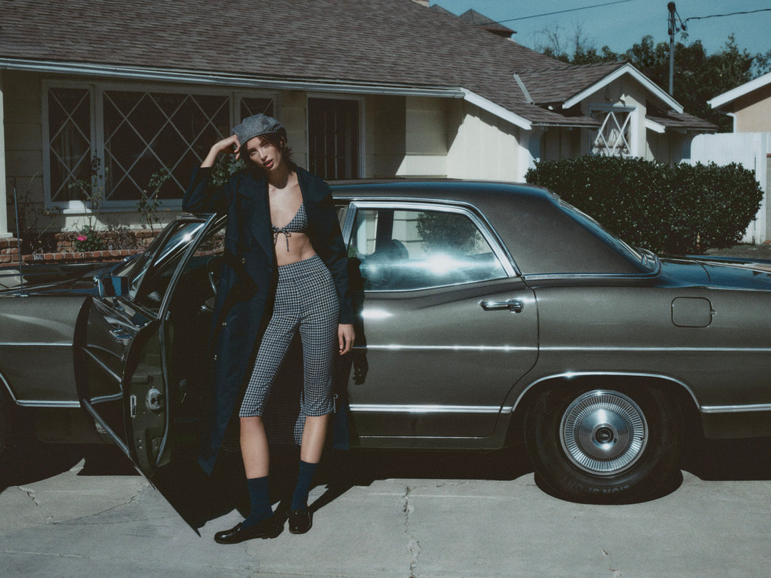For Love and Lemons Reese Trench Coat - Navy