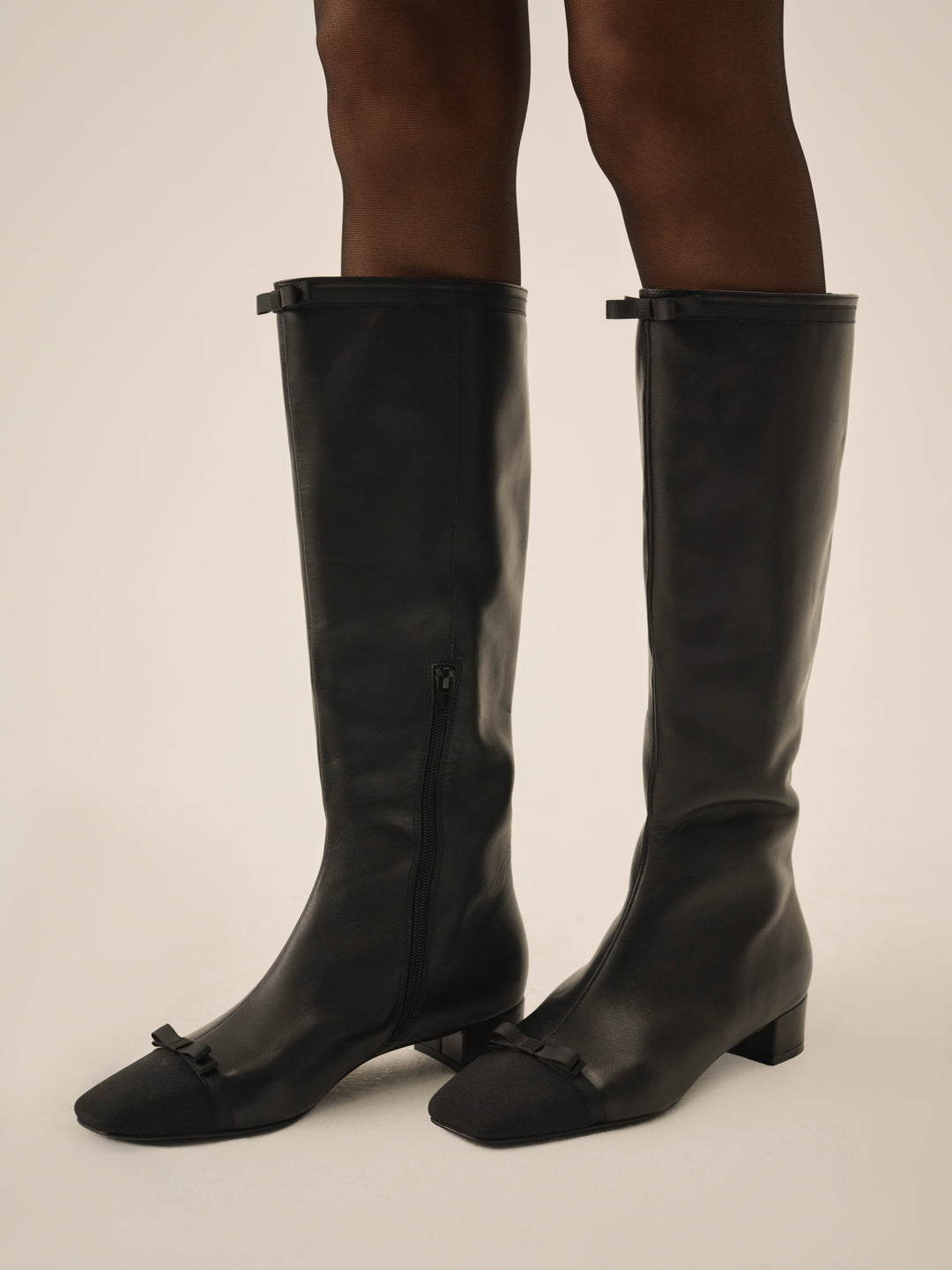 For Love and Lemons Claudine Cap Toe Boot - Black