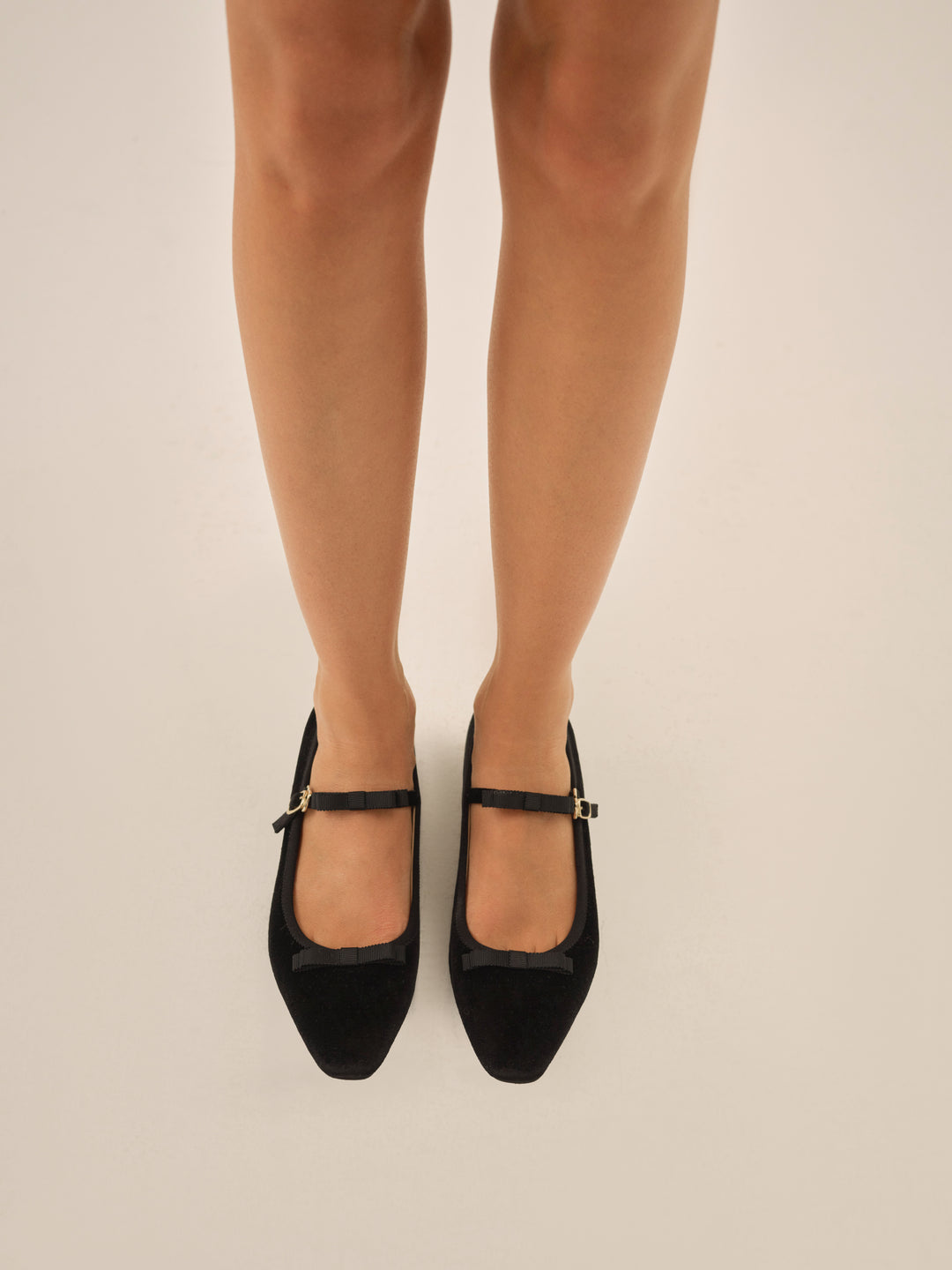 For Love and Lemons Lucia Velvet Mary Jane - Black