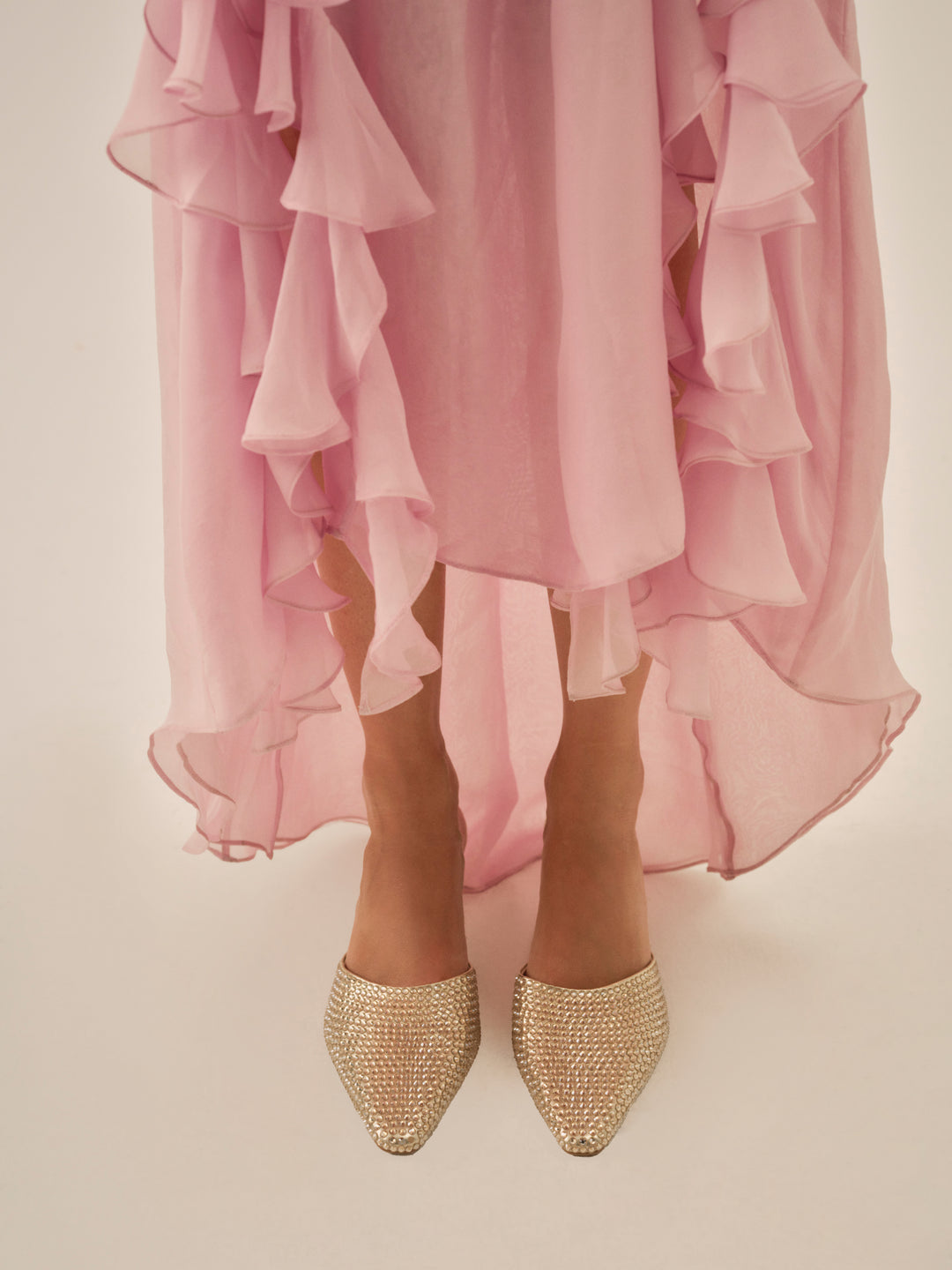 For Love and Lemons Cleo Mule Heel - Gold