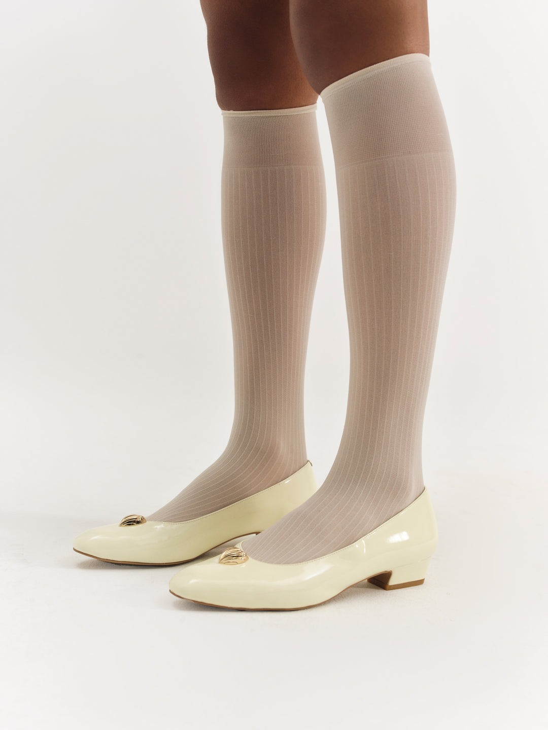 For Love and Lemons Edie Flat - Cream