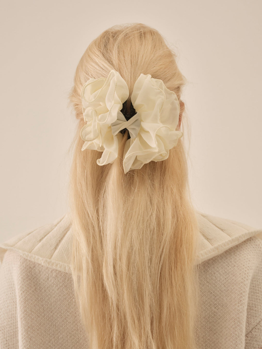 For Love and Lemons Rosette Hair Clip - Cream