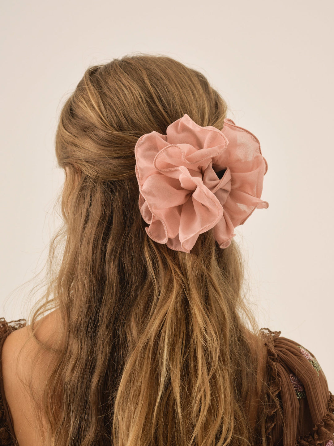 For Love and Lemons Rosette Hair Clip - Dusty Rose