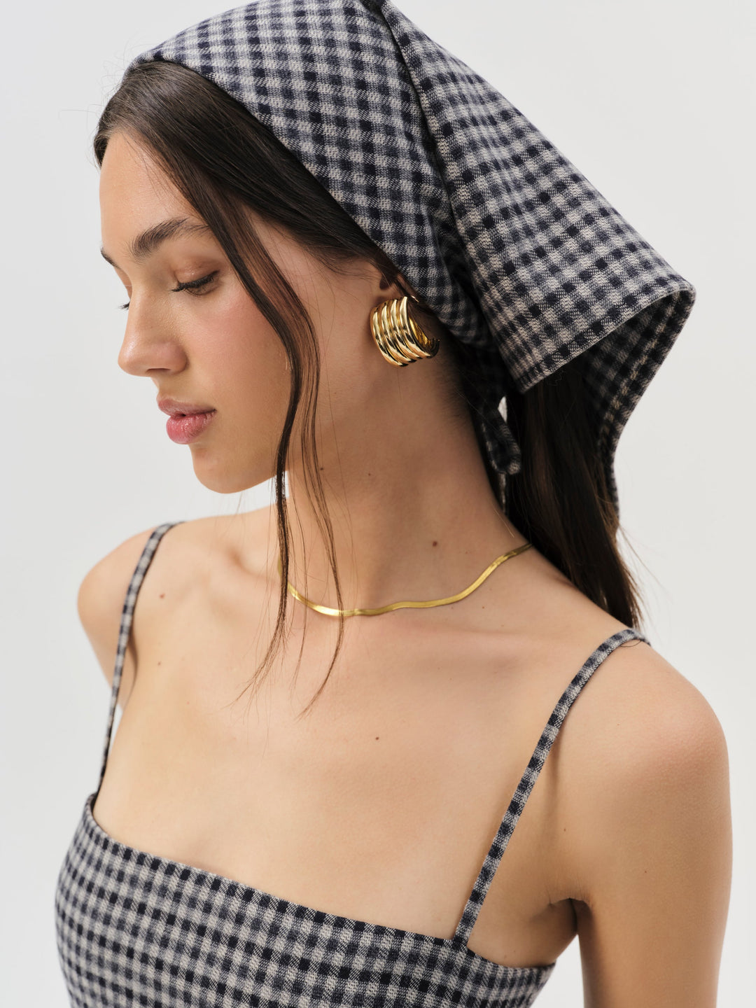 For Love and Lemons Savannah Headscarf - Black