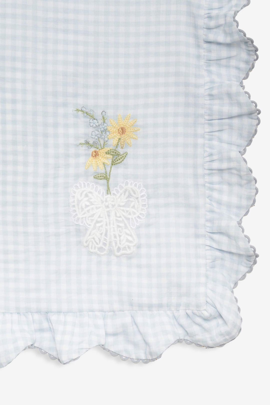 For Love and Lemons Bluebell Gingham Placemats - Blue