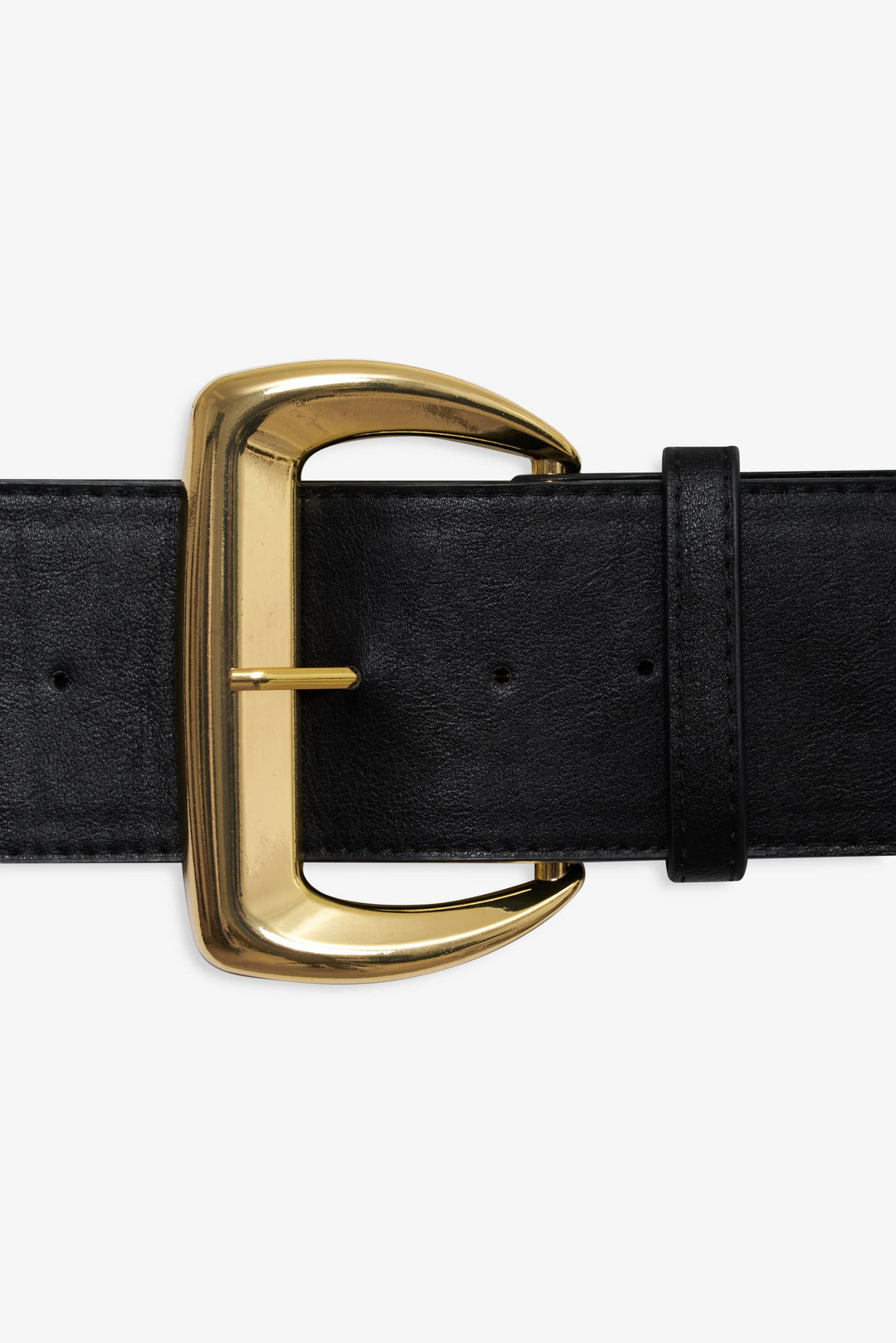 For Love and Lemons Wide Buckle Hip Belt - Black