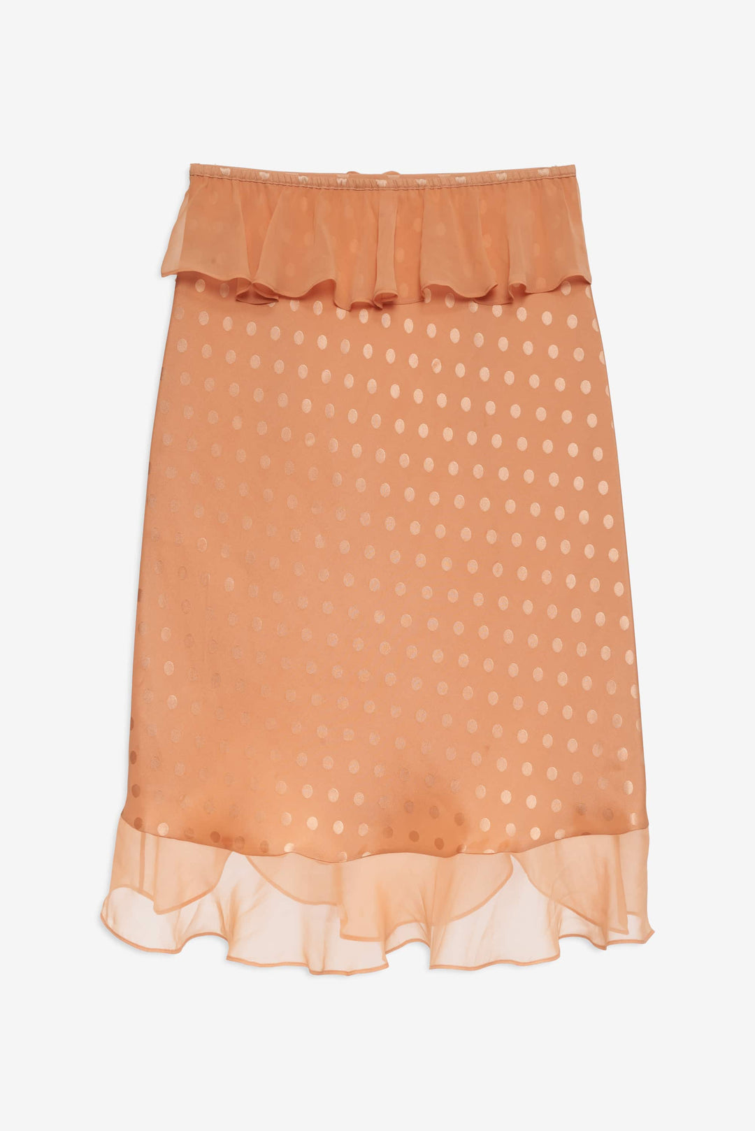 For Love and Lemons Glimmer Rosebud Midi Skirt - Rose Gold