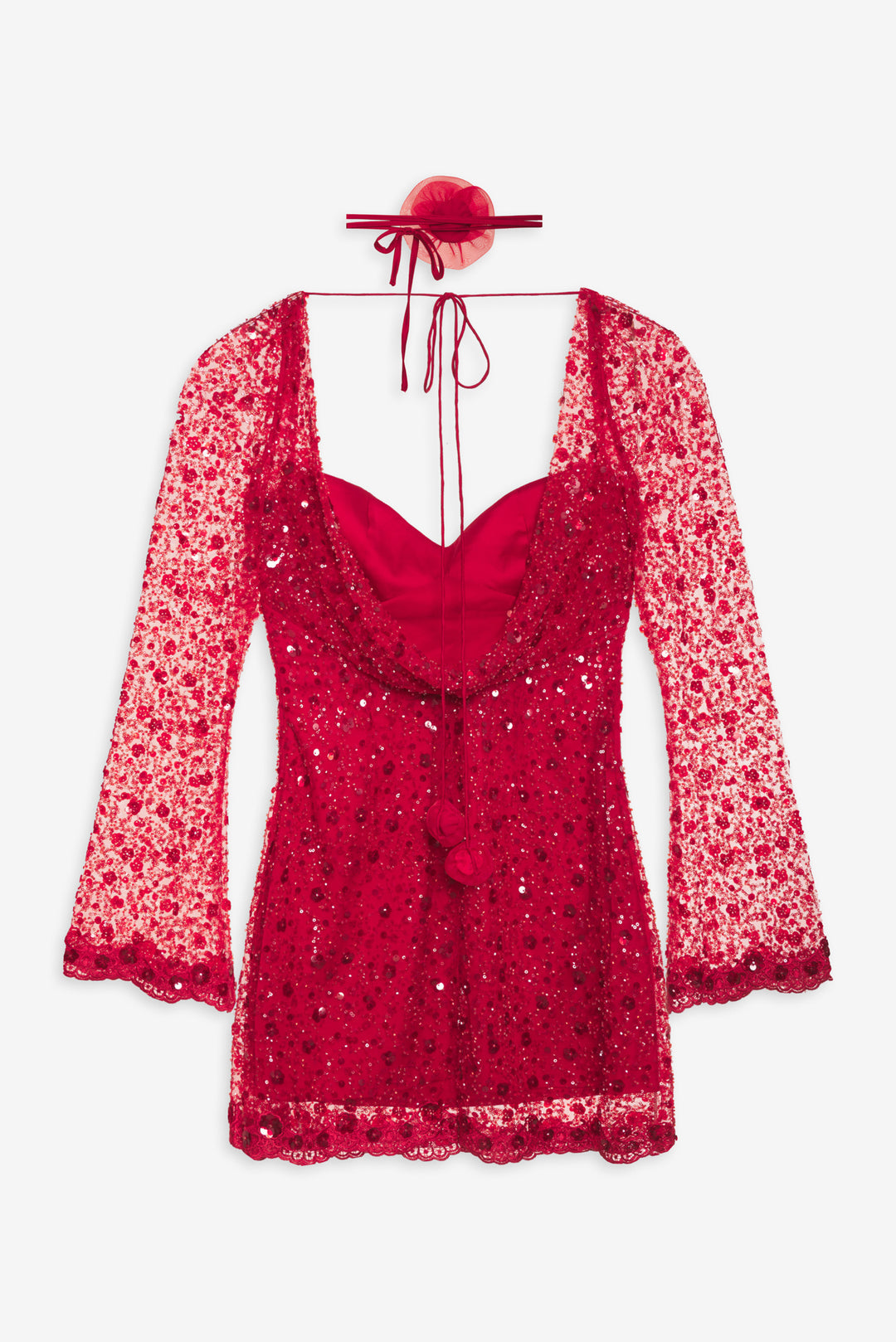 For Love and Lemons Gwendolyn Mini Dress - Red