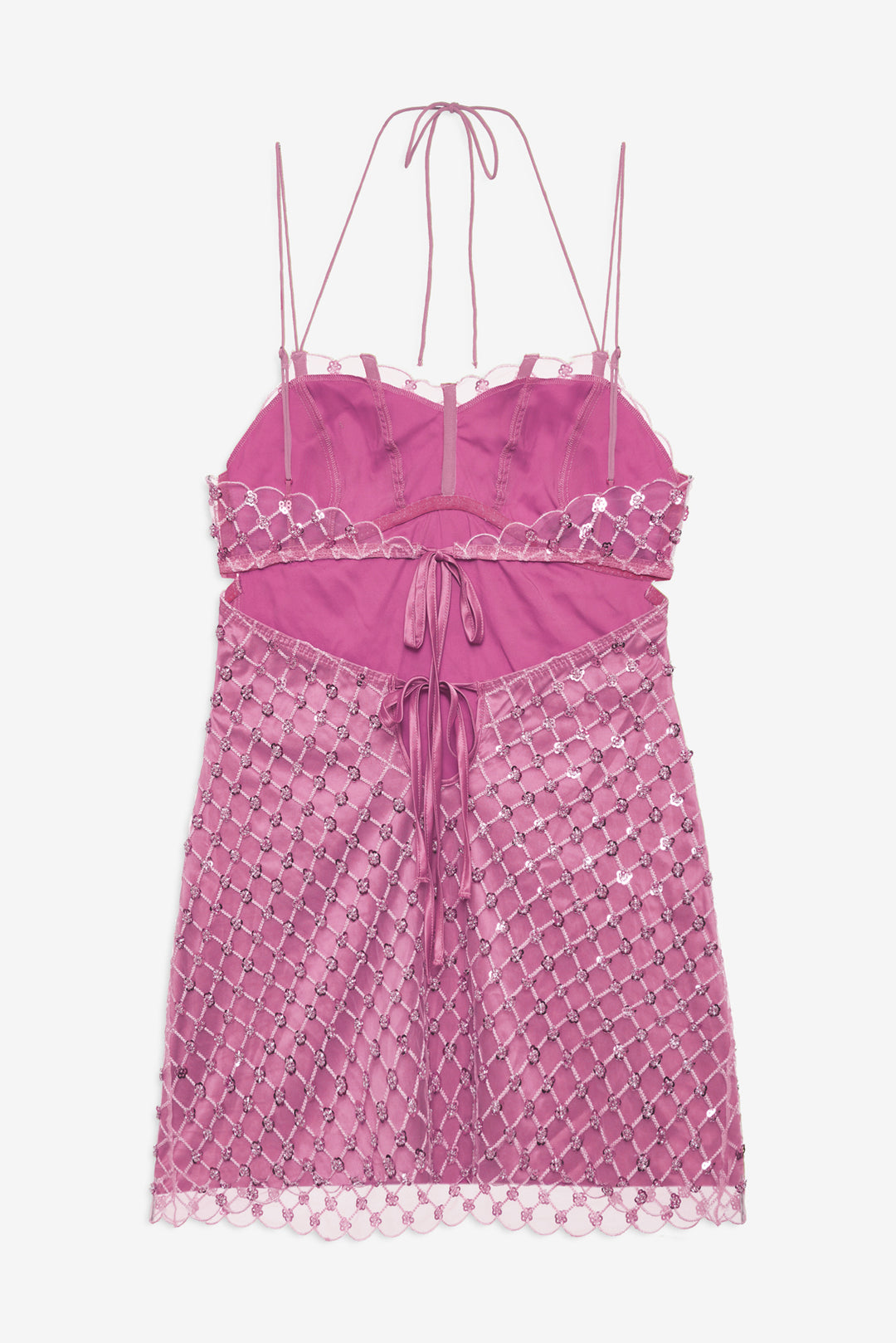 For Love and Lemons Dazzle Me Slip Dress - Pink