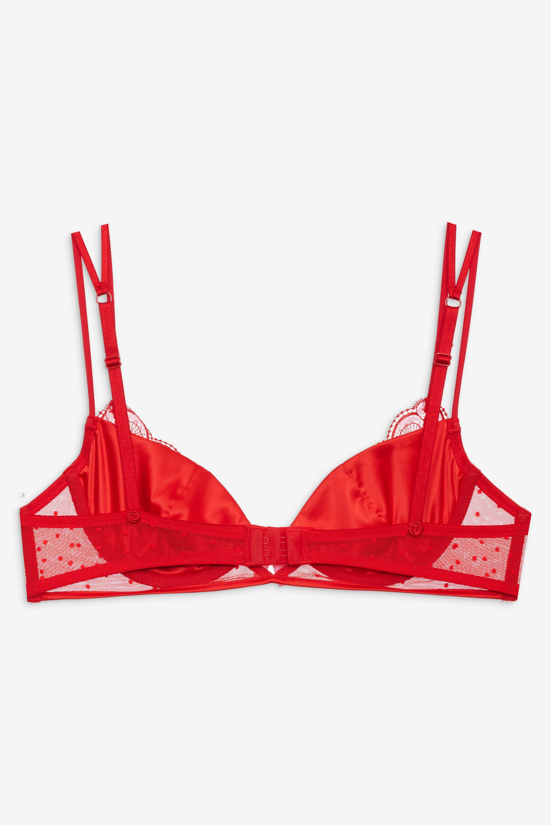 For Love and Lemons Heartbeat Underwire Bra - Red