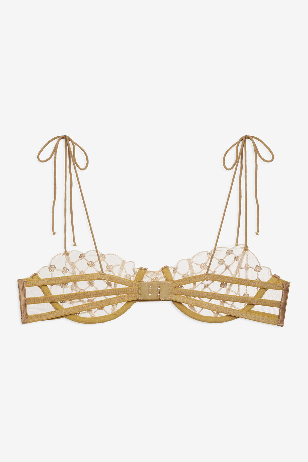 For Love and Lemons Dazzle Me Underwire Bra - Gold