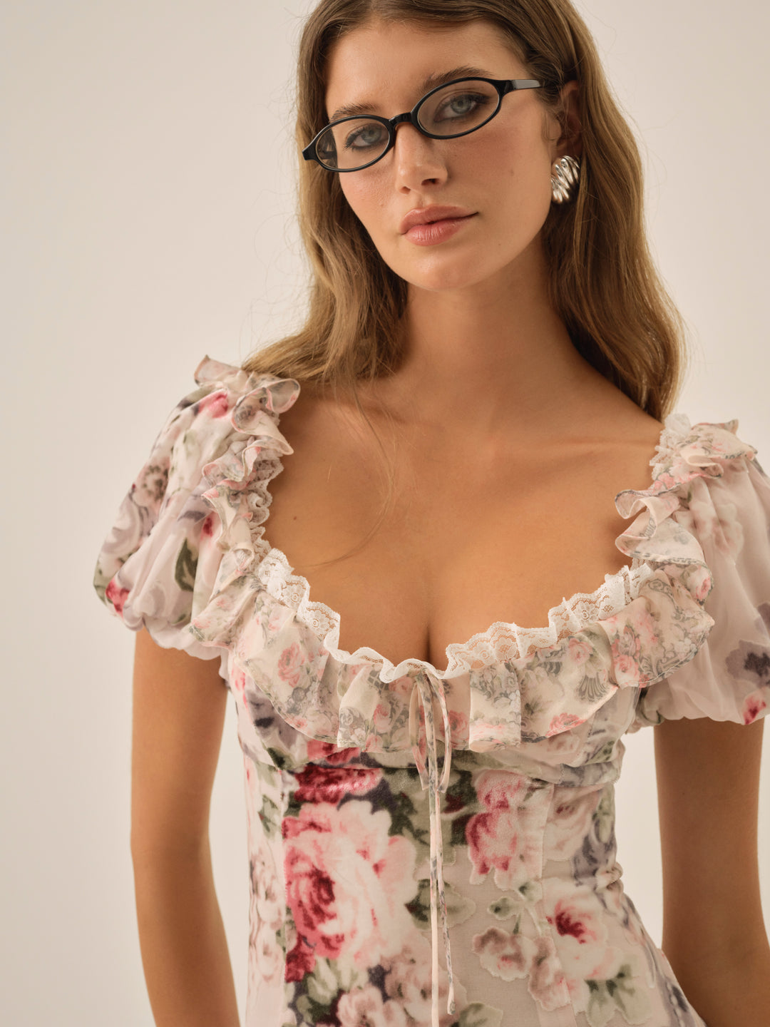 For Love and Lemons Nora Mini Dress - White
