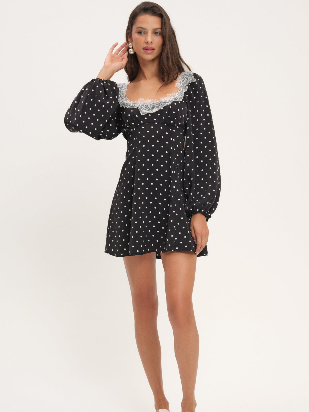 For Love and Lemons Deja Mini Dress - Black
