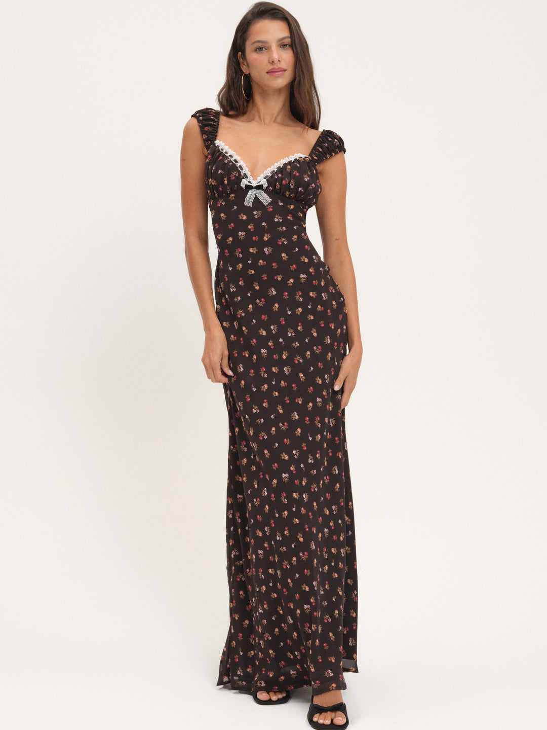 For Love and Lemons Emmaline Maxi Dress - Black