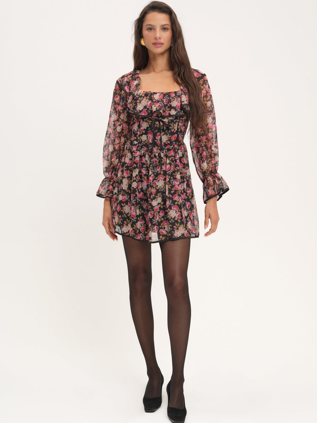 For Love and Lemons Amara Mini Dress - Black
