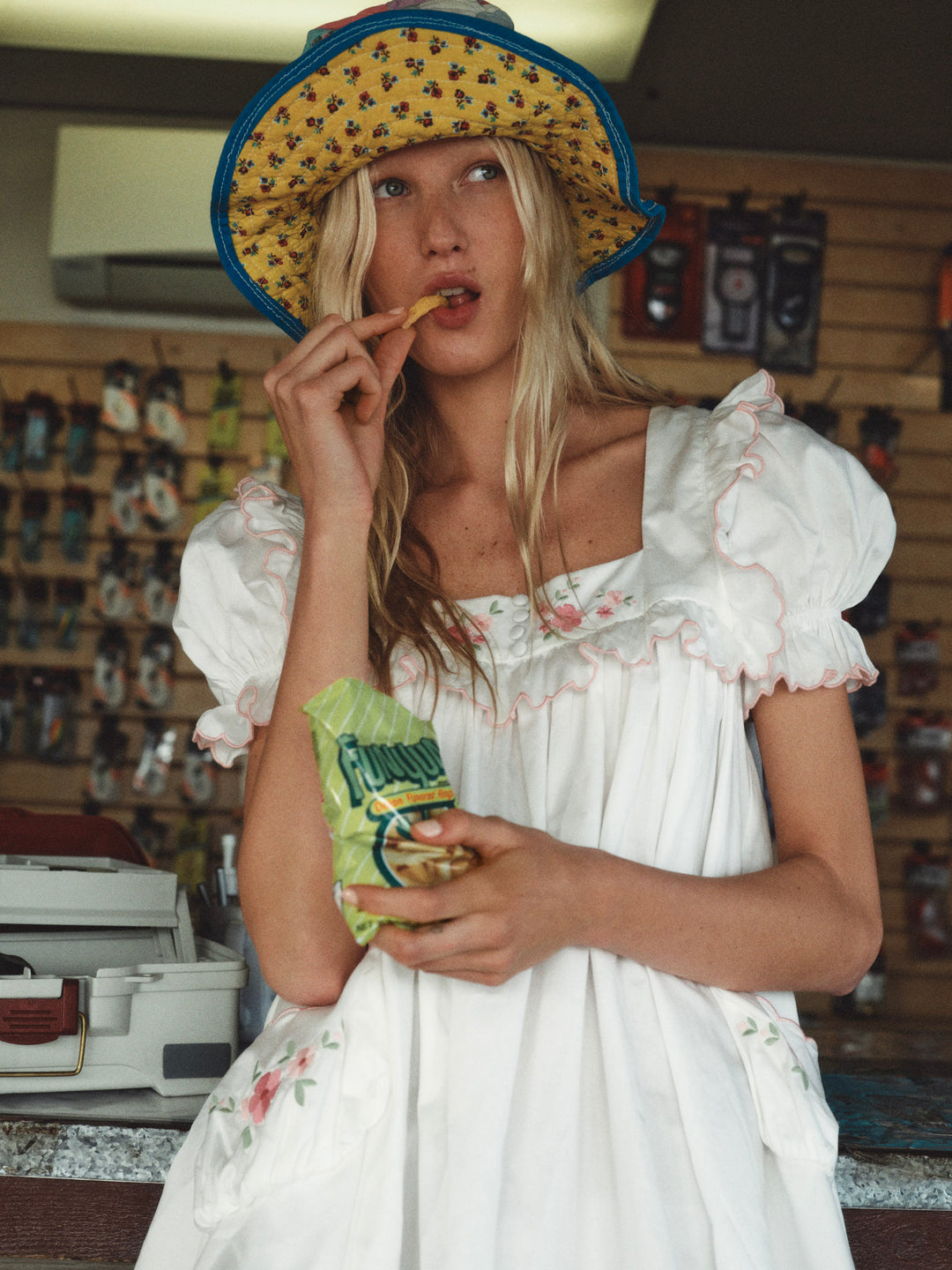 For Love and Lemons Tea Time Babydoll Dress - White