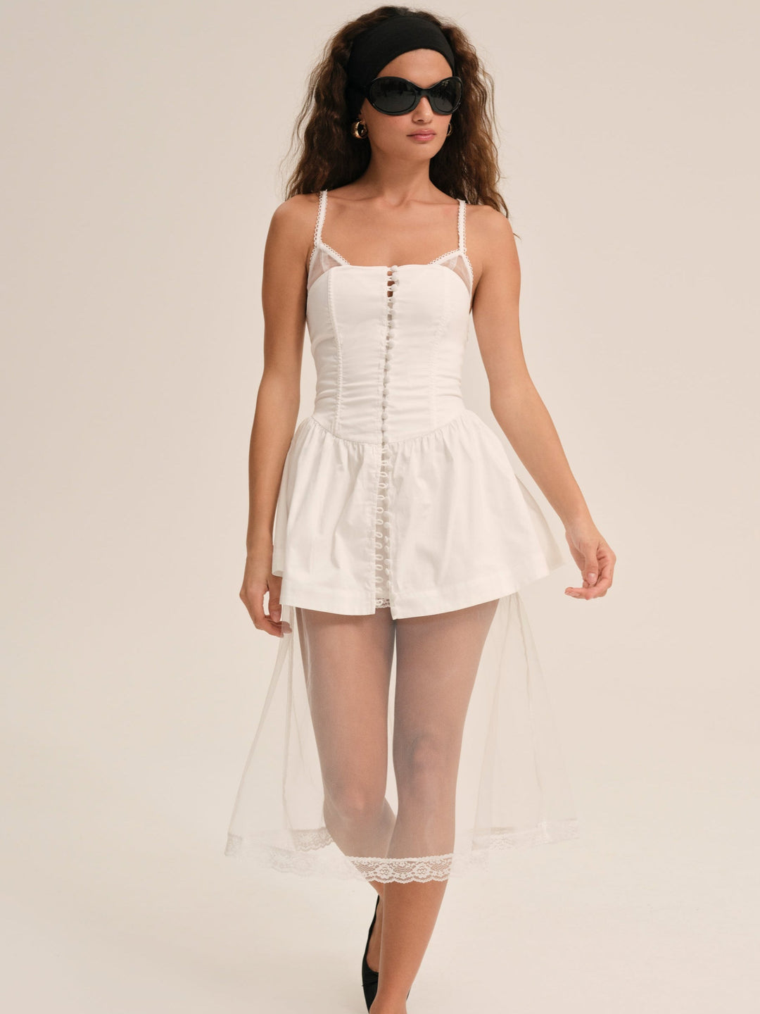 For Love and Lemons Susannah Midi Dress - White