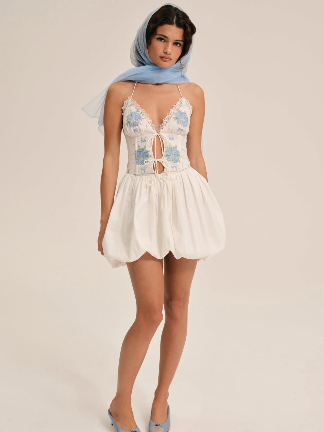 For Love and Lemons McKinley Mini Dress - White