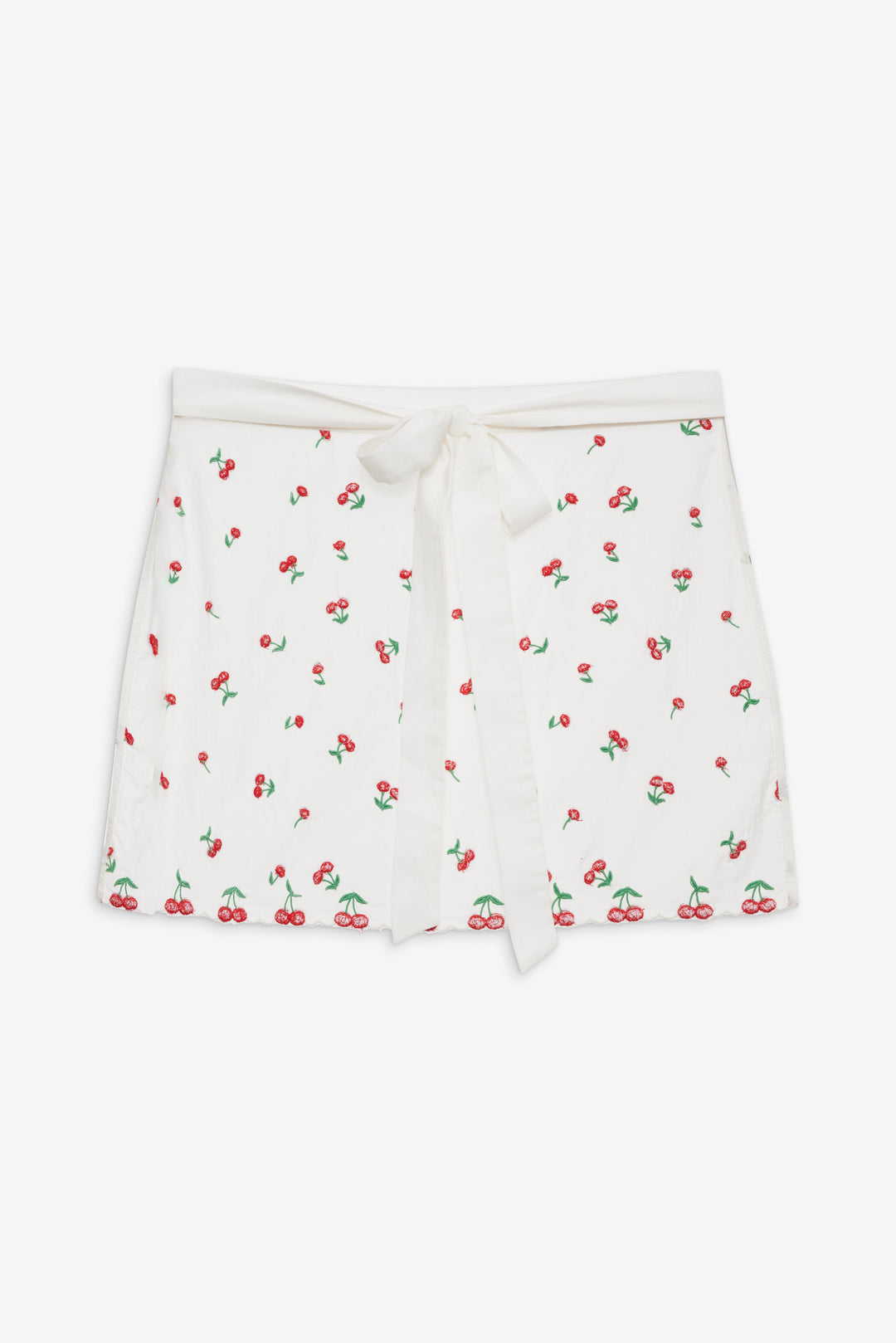 For Love and Lemons Beaded Cherries Apron - Red