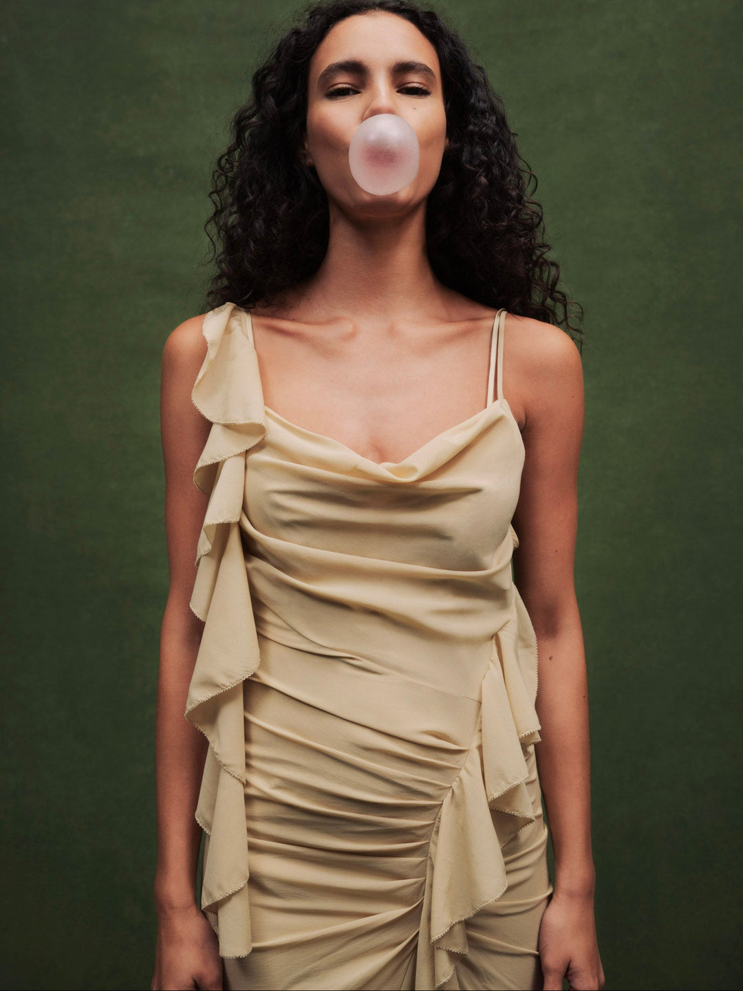 For Love and Lemons Fernanda Gown - LT Olive
