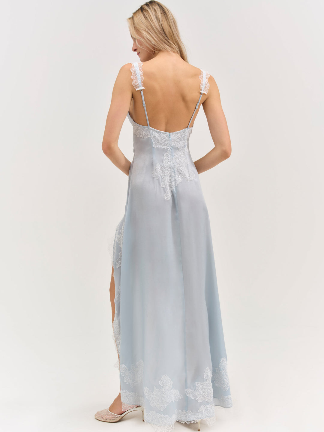 For Love and Lemons Clemence Maxi Dress - Blue