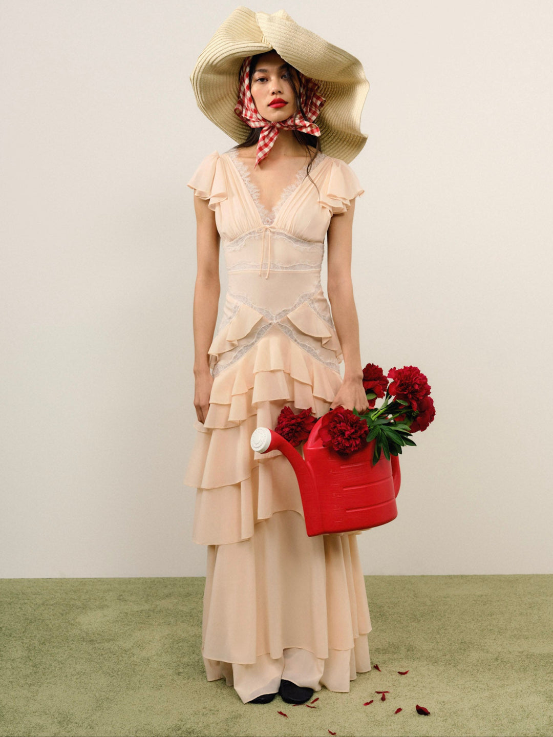 For Love and Lemons Adriana Gown - Peach