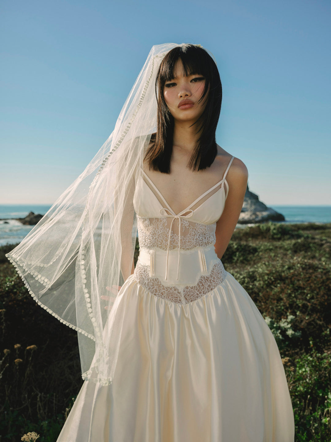 For Love and Lemons Mollie Gown - Cream