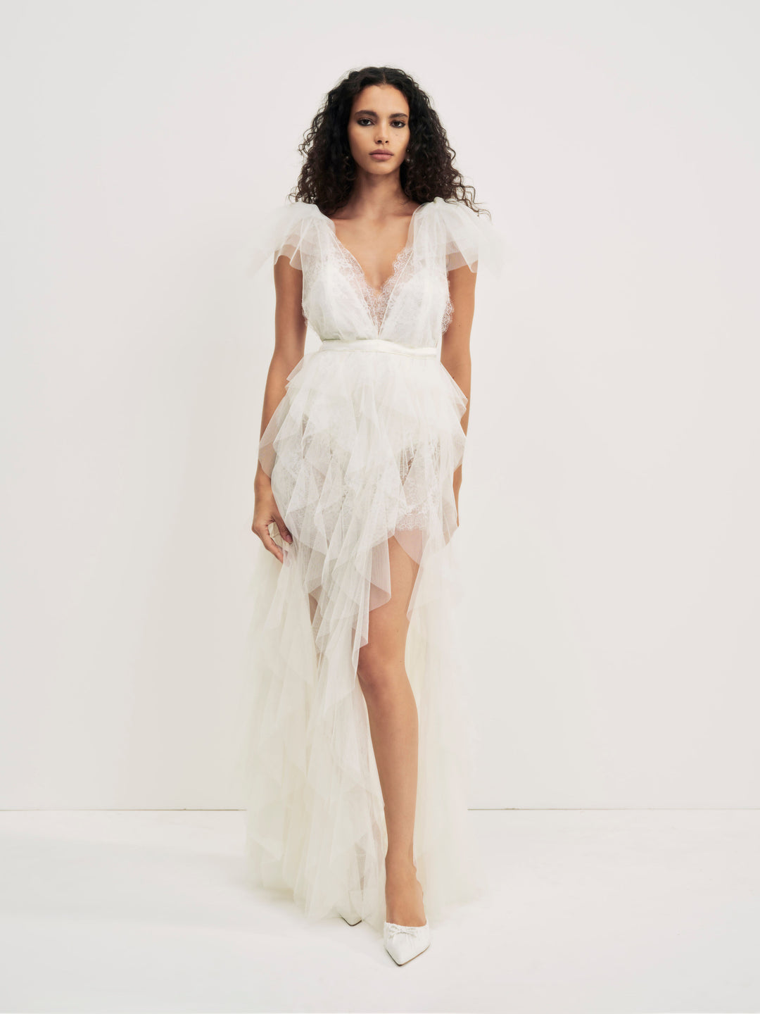 For Love and Lemons Maxine Gown - White