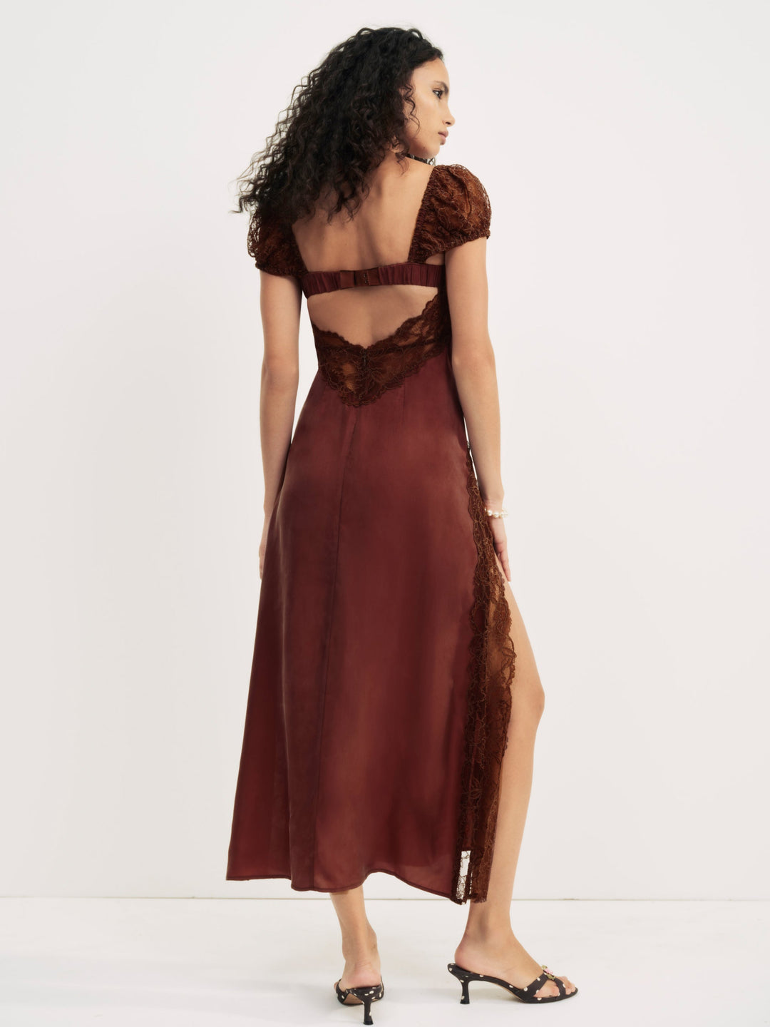 For Love and Lemons Casey Maxi Dress - Rust