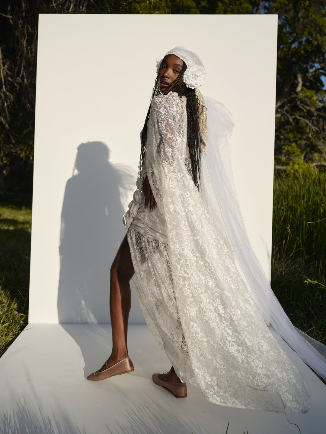For Love and Lemons Bellany Gown - White